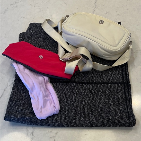 lululemon athletica Accessories - Lululemon bundle Crossbody Bag, scarf and 2 headbands‎